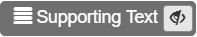 hide supporting text